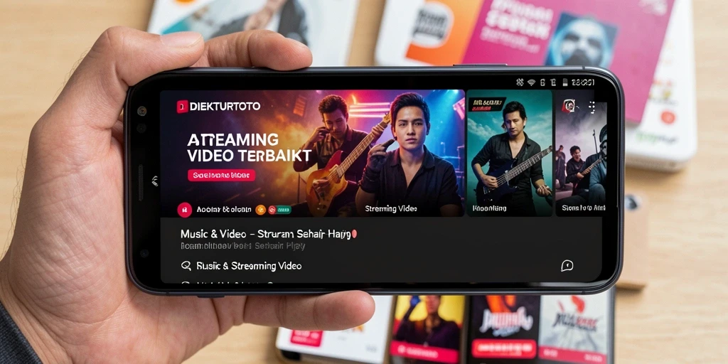 Tampilan antarmuka utama DIREKTURTOTO dengan konten Streaming Video yang menarik.