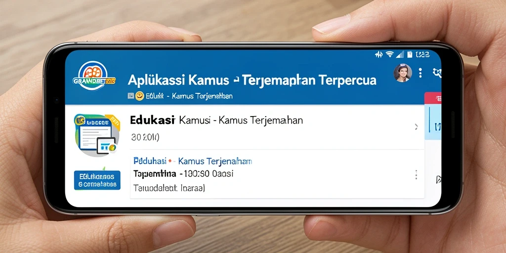 Tampilan antarmuka GRANDBET88 yang ramah pengguna dengan fitur terjemahan.