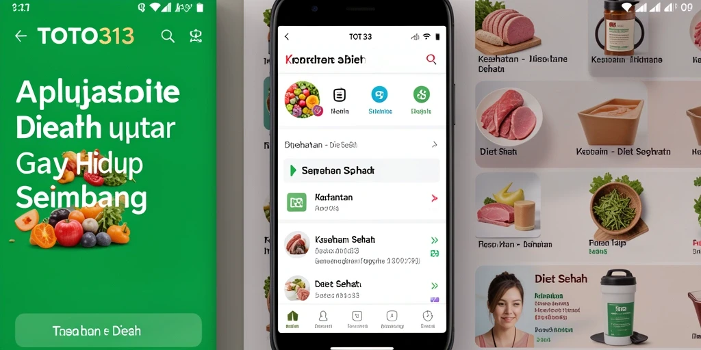 Tampilan antarmuka TOTO313 yang membantu diet sehat.