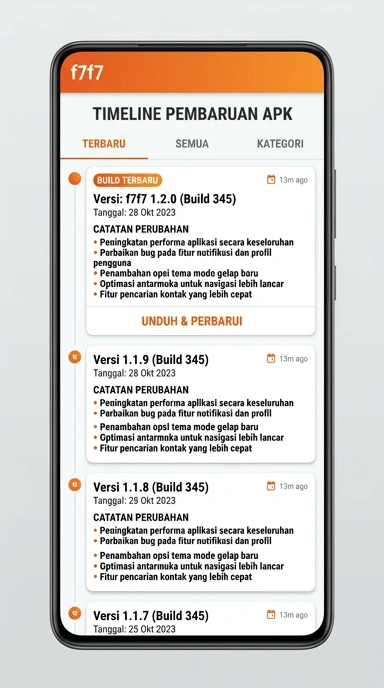 Riwayat Versi f7f7 untuk Pengguna Android